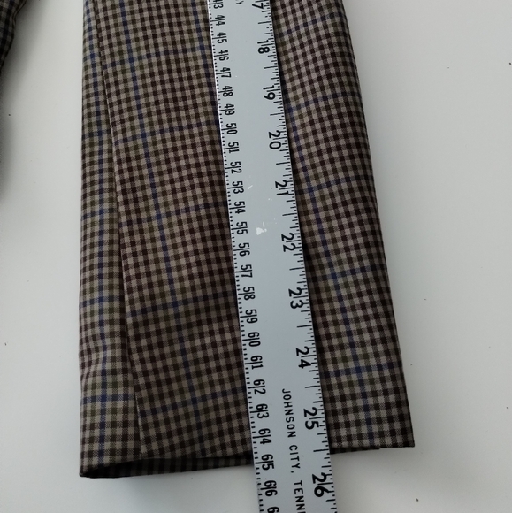 Ted Baker No Ordinary Joe Blazer Mens Size 40R Brown Checks Lined Wool Office - Picture 8 of 13